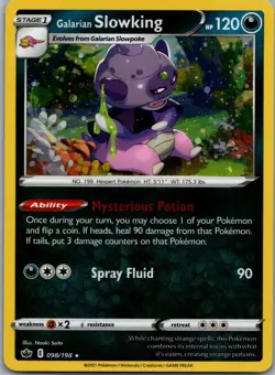 Galarian Slowking (Cosmos Holo) Holo Rare Miscellaneous Cards & Products 098/198 - Image 1