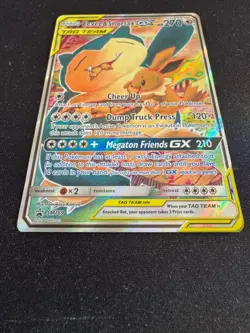 Eevee & Snorlax GX - POKEMON CARD Black Star Promo Sun Moon Tag Team SM169 NM - Image 3