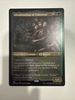 Abomination of Llanowar (Foil Etched) Commander Legends - MTG - Image 1