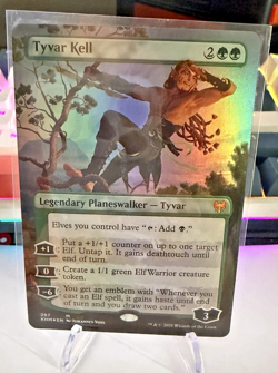 MTG Tyvar Kell #0287 Borderless FOIL NM Kaldheim Mythic Rare Planeswalker Magic - Image 1