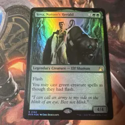 Yeva, Nature's Herald #162 (Foil) (NM) Ravnica Remastered RVR Magic MTG - Image 2