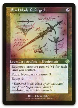 Blackblade Reforged (Schematic) #69 (Foil) (NM) Brothers' War BRR Magic MTG - Image 1