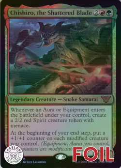 Chishiro, the Shattered Blade - Foil - Commander: Kamigawa Neon Dynasty -(1) NM - Image 1