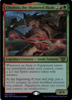 Chishiro, the Shattered Blade - Foil - Commander: Kamigawa Neon Dynasty -(1) NM - Image 2