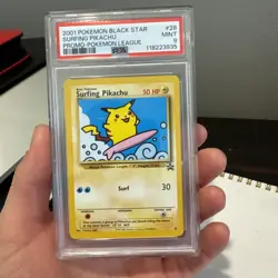 Pokemon TCG Surfing Pikachu 28 Black Star Promo PSA MINT 9 - Image 2