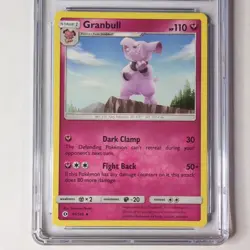 CGC 8 Granbull 91/149 Sun & Moon Pokemon 2017 - Image 1