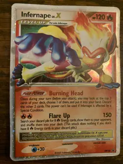 Pokemon TCG Infernape LV.X DP Black Star Promotional DP10 Holo Promo - Image 1