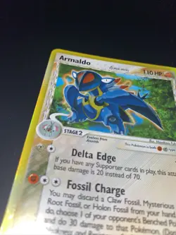 Pokemon TCG Armaldo EX Holon Phantoms 1 Holo Holo Rare - Image 3