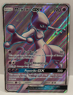 2017 Pokemon Mewtwo GX 72/73 Shining Legends Full Art - Image 1