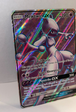 2017 Pokemon Mewtwo GX 72/73 Shining Legends Full Art - Image 4