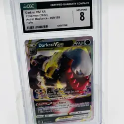 Darkrai VSTAR Ultra Rare 099/189 CGC 8 Graded Pokemon TCG: Astral Radiance NM/MT - Image 3