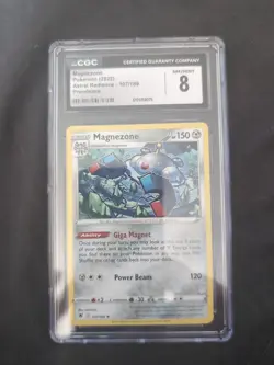 Pokemon 2022 Magnezone Astral Radiance 107/189 CGC NM/Mint 8 - Image 1