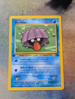 Pokemon Shellder Fossil 1st Edition - NM - Image 1