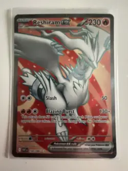 Reshiram ex 158/086 Ultra Rare Holo Near Mint Condition White Flare - Image 1