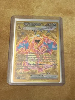 Charizard ex Gold Secret Rare 228/197 SV03 Obsidian Flames Pokemon NM/Mint - Image 1