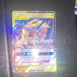 Pokemon Garchomp & Giratina GX 146/236 Sm-Unified Minds Ultra Rare Holo TAG TEA… - Image 1