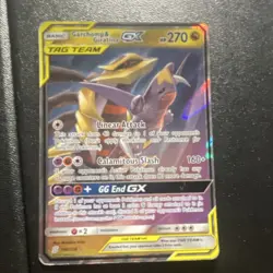 Pokemon Garchomp & Giratina GX 146/236 Sm-Unified Minds Ultra Rare Holo TAG TEA… - Image 2