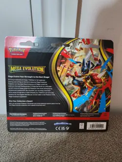 2x Pokemon TCG Mega Evolution Triple Booster Pack Blister Golduck & Psyduck - Image 3