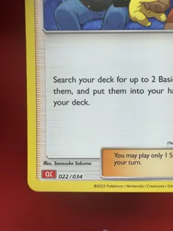 Pokemon Fan Club CLC 022/034 - Pokemon Classic Collection - Near Mint #865 - Image 4