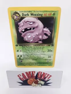Dark Weezing 31/82 Pokemon Team Rocket Non Holo WOTC TCG NM BUF - Image 1