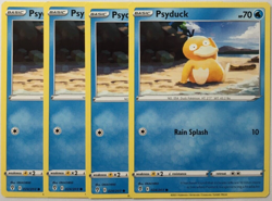 POKEMON 4X PSYDUCK 024/203 EVOLVING SKIES COMMON NEAR MINT-PLAYSET - Image 1