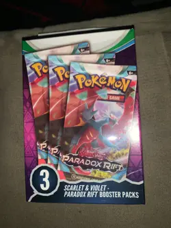 Pokemon Scarlet & Violet Paradox Rift Booster Hanger Box (1) - Image 1