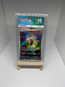 Pokemon Iron Moth 187/182 Paradox Rift - ACE 10 Slab - Image 1