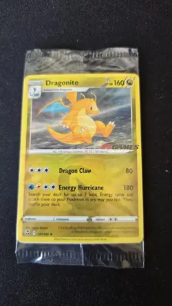Dragonite Holo EB Games Exclusive Stamped Promo 131/195 Pokemon Card sealed - Image 1