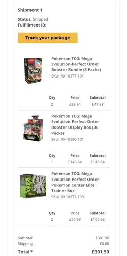 Pokemon TCG Perfect Order Pokemon Center ETB Brand New and sealed PRESALE - Image 3