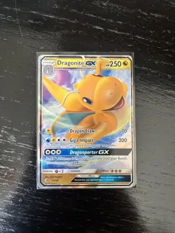 Pokemon TCG Dragonite GX Ultra Rare Card Dragon Majesty Series 37/70 - Image 1
