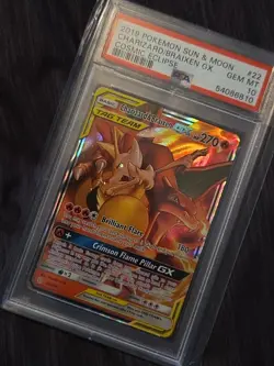 PSA 10 Charizard & Braixen GX 22/236 Sm-Cosmic Eclipse Holo Pokemon TCG Card - Image 3