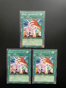 Yugioh Spell Absorption FET-EN039 Rare 1st Edition NM/LP X3 - Image 1