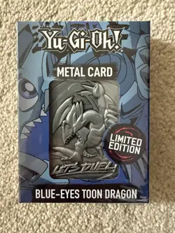 Yu-Gi-Oh Blue Eyes Toon Dragon Limited Edition Metal Card - Image 1