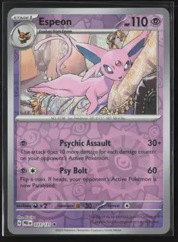 Espeon (Cosmos Holo) Rare Miscellaneous Cards & Products 033/131 NM Reverse Holo - Image 1
