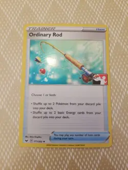 Ordinary Rod Holo Pokemon Prize Pack Promo Pokemon Card NM/LP - Image 1