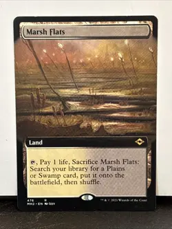 MTG Marsh Flats Modern Horizons 2 476 Regular Rare Borderless - Image 1
