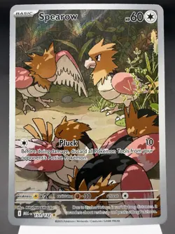 Spearow 151/132 - Illustration Rare - Mega Evolution Pokemon Card MINT - Image 1