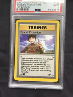 Pokemon: Gym Challenge 1st Edition Rare: Brock's Protection 101/132 PSA 9 - Image 2