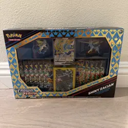 Pokemon TCG Crown Zenith Shiny Zacian Premium Figure Collection Box Sealed - Image 1