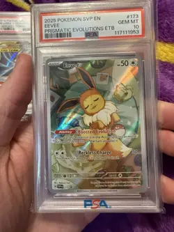 2025 POKEMON PRISMATIC EVOLUTIONS ELITE TRAINER BOX PROMO EEVEE PSA 10 - Image 1