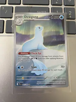 Dewgong 97/094 Illustration Rare Phantasmal Flames Full Art Holo Pokemon TCG NM - Image 1