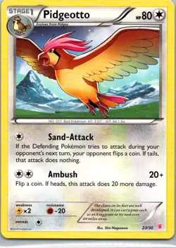 Pokemon TCG Pidgeotto 2/30 XY Trainer Kit Wigglytuff LP - Image 1