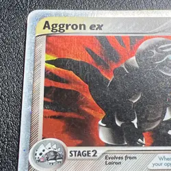 Pokemon TCG Aggron ex 95/100 EX Sandstorm Holo Rare 150 HP 2003 Heavy Played - Image 4