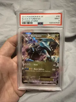 2013 POKEMON BLACK & WHITE PLASMA STORM #95 BLACK KYUREM EX PSA 9 - Image 1