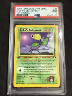 Pokemon: Gym Challenge 1st Edition Uncommon: Erika's Bellsprout 38/132 PSA 9 - Image 1