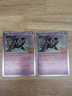 Pokemon Munkidori Cosmos Holo 095/167 TWM Trick or Trade NM x2 - Image 1