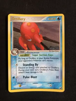 Pokemon TCG Octillery EX Unseen Forces 10/115 Reverse Holo LP/NM - Image 1