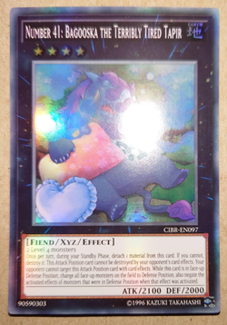 Yu-Gi-Oh! Number 41: Bagooska the Terribly Tired Tapir Cibr-En097 Unlimited - Image 1