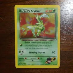 Pokemon Rocket's Scyther Gym Heroes Holo Rare 13/132 2000 LOOK AT THAT SWIRL!!! - Image 1