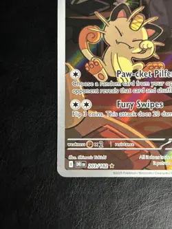 Pokemon TCG SV10: Destined Rivals #203/182 Team Rocket's Meowth NM - Image 3